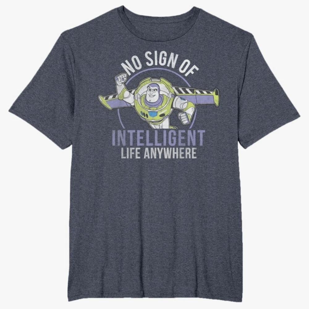 Disney Pixar Toy Story Buzz Lightyear Intelligent Life T-Shirt